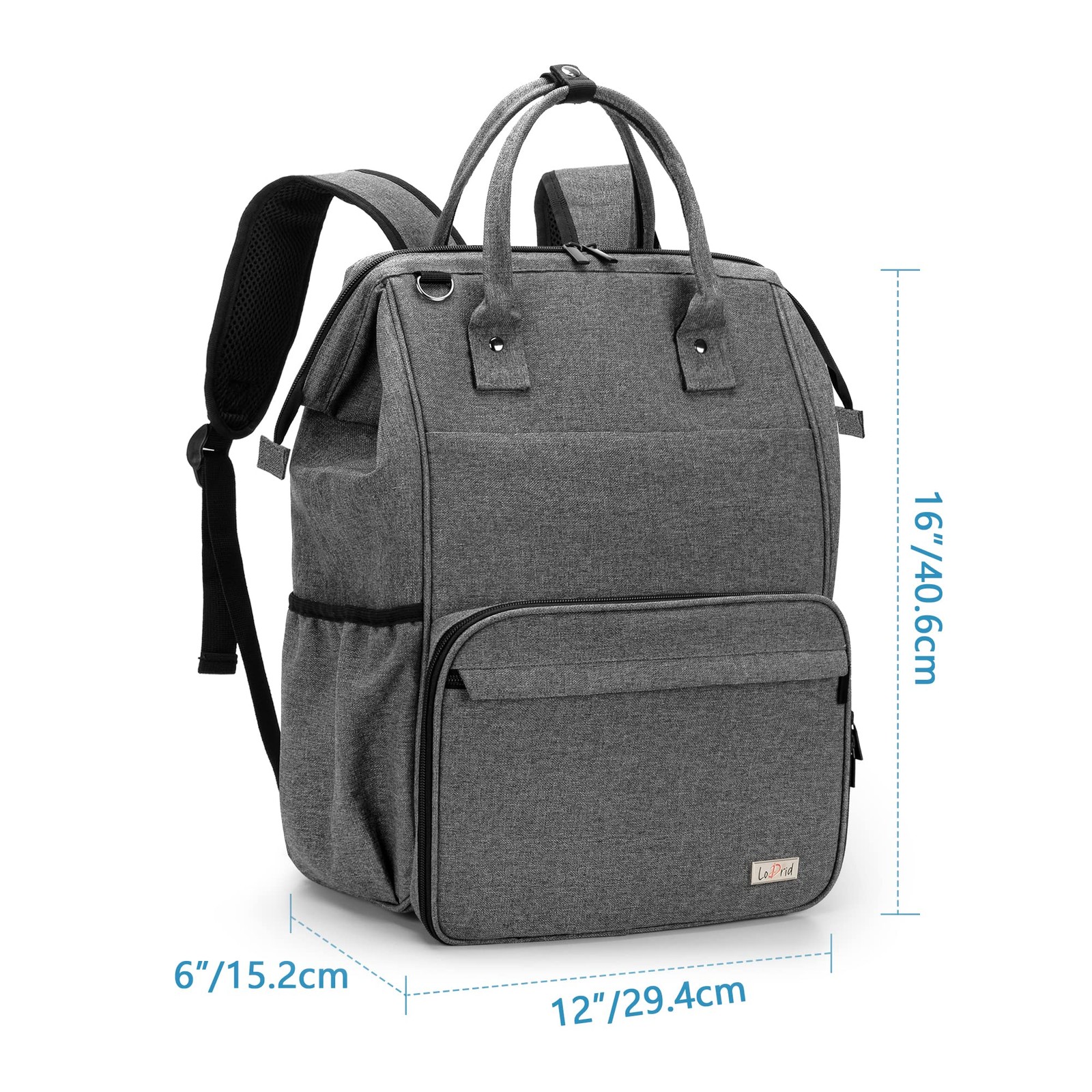 Lodrid Nurse Bag Heavy Duty Nurse Work Backpack For Men Nurse Storage Backpack