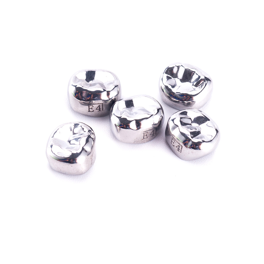 5pc Easyinsmile Dental Kid Crown Stainless Steel Primary D Premolar E Crown[USA]