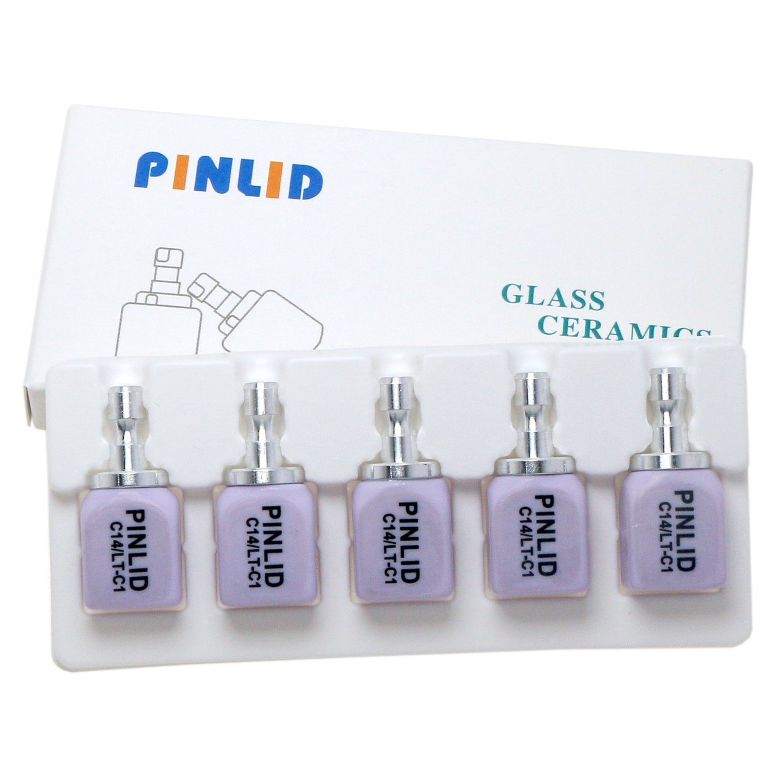 US LT C14 Lithium Disilicate Glass Ceramic Blank For CEREC CAD/CAM Dental Lab