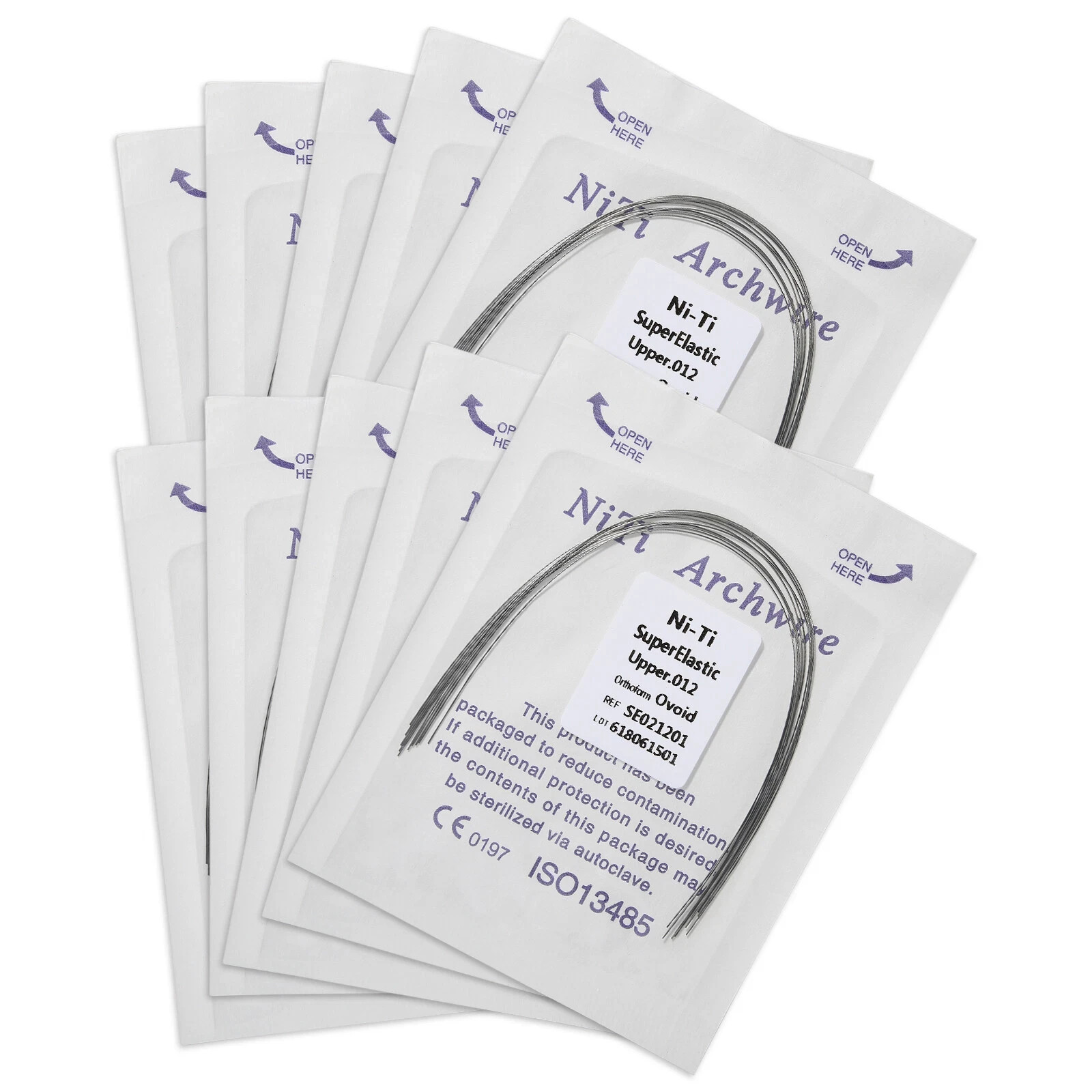 NiTi Orthodontic Arch Wire Round Super Elastic 10pcs 012 014 016 018 020