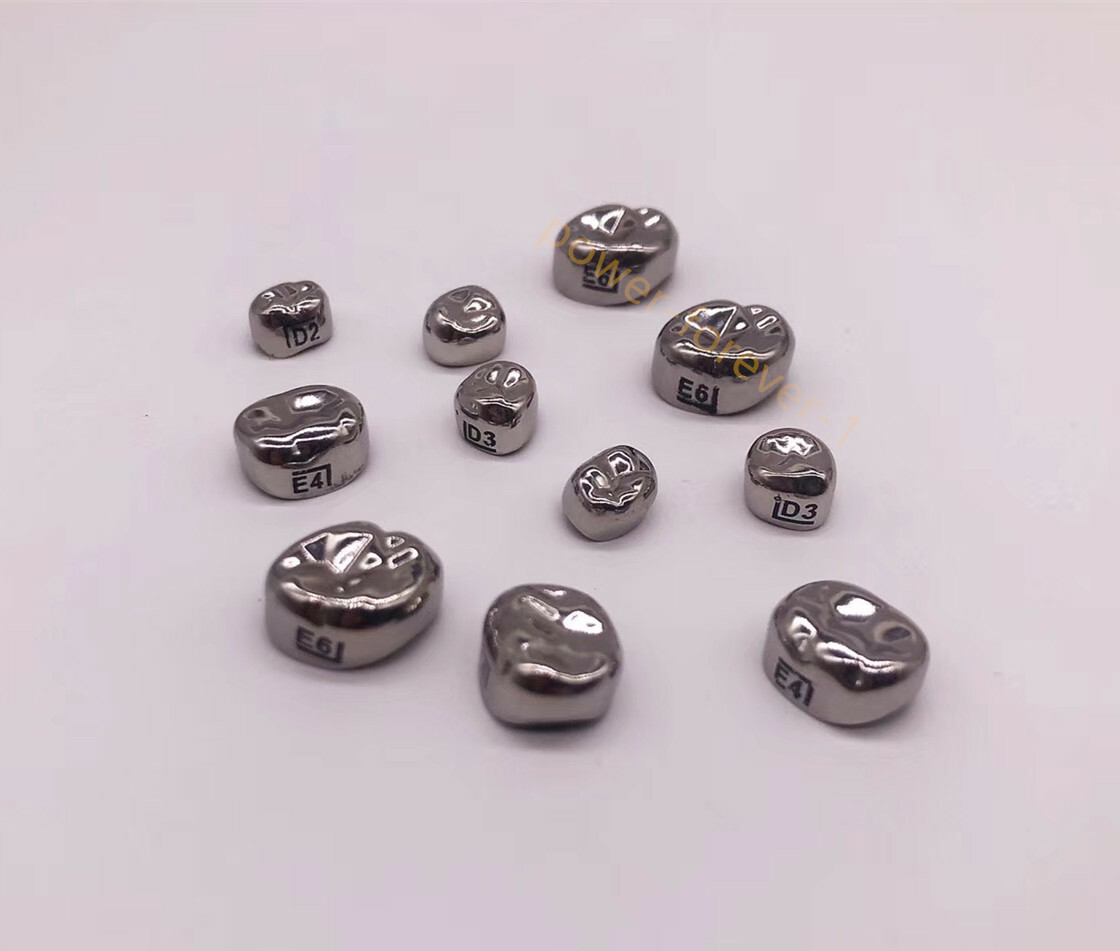 5pcs/box Dental Kids Crown Protect Teeth Primary Molar Stainless Steel Pediatric