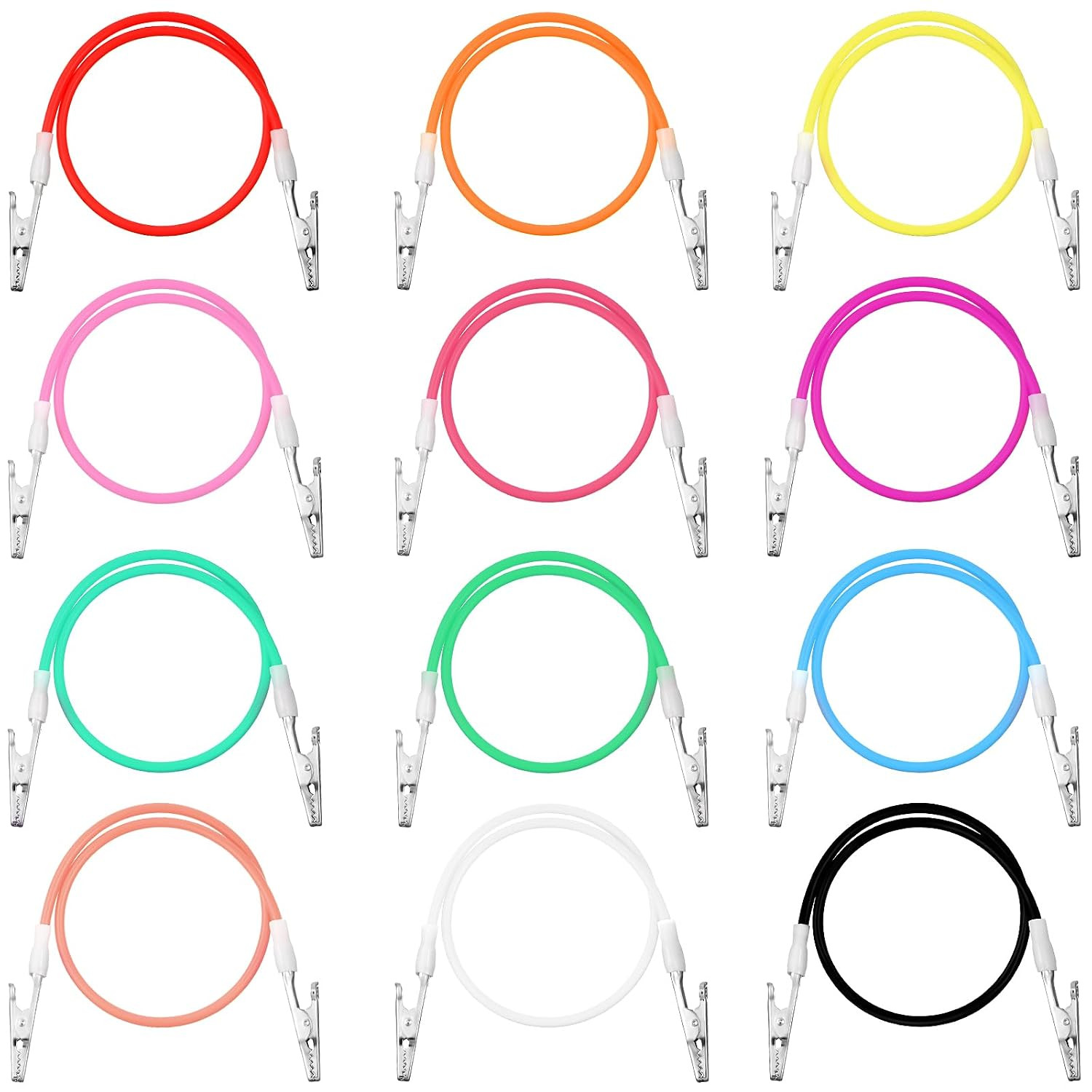 12 Pcs Silicone Dental Bib Clips Colorful Napkin Clips Bib Holder Dentist Napkin