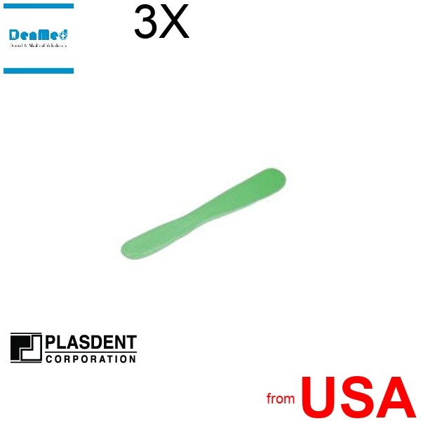 3X LOT of PLASDENT Disposable Alginate Mixing Spatulas – #907DMS-G 001-907DMS-GR