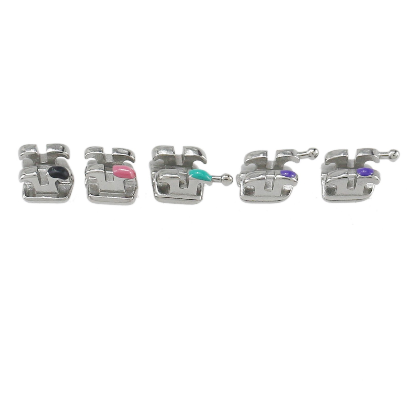 Dental Orthodontic Brackets Metal Roth MBT 018 022 345 Hook Mini Braces MIM Twin