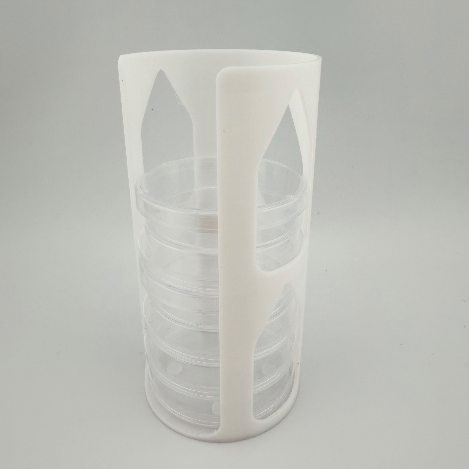 60 mm Compact PETG Petri Dish Rack – Mini Culture Plate Holder – Made in USA