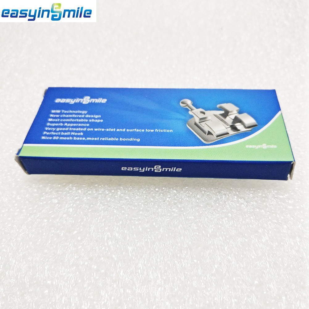 10Packs of EASYINSMILE Mini Metal Orthodontic Bracket Roth/MBT 022/018 Available