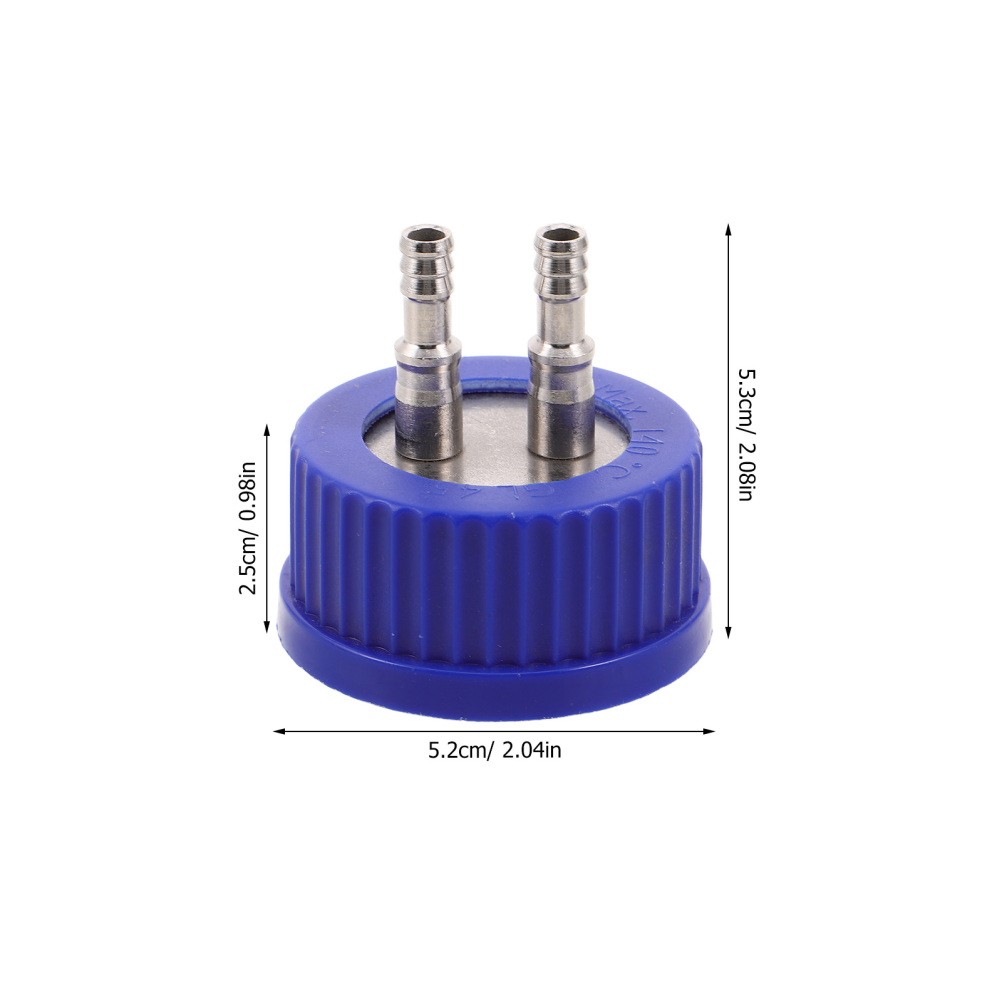 2pcs Mushroom Growing Cap for GL45 Culture Bottles, Reagent Bottle Filling Cap