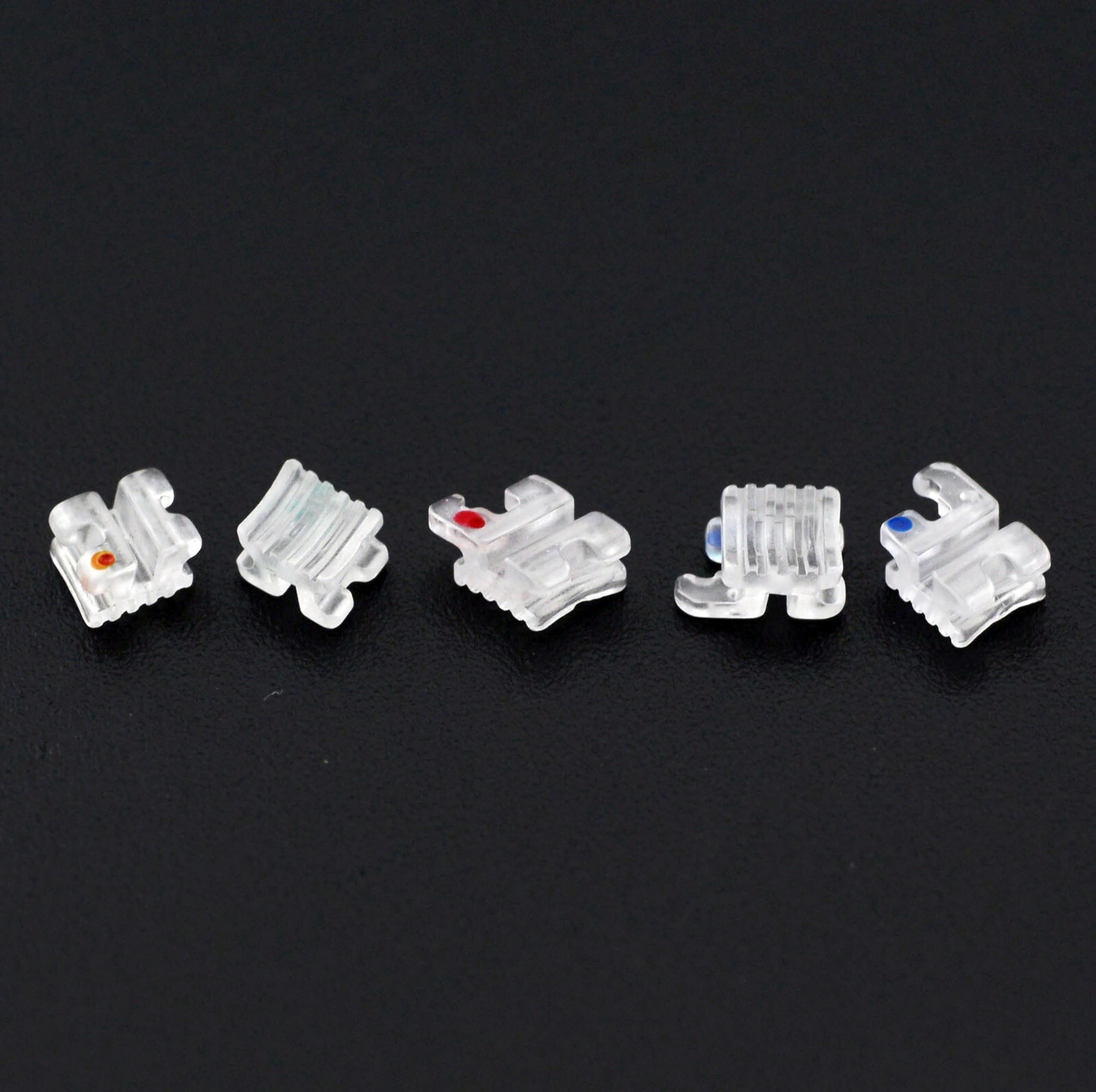 Dental Orthodontic Ceramic Brackets Clear Braces Elegan I MBT Roth 022 345 5-5