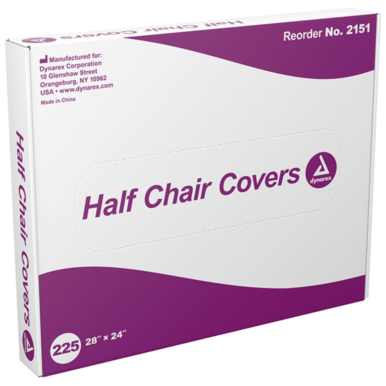 Dynarex Plastic Half Chair Covers for Tattoo or Dental, 28″ x 24″ – Box of 225