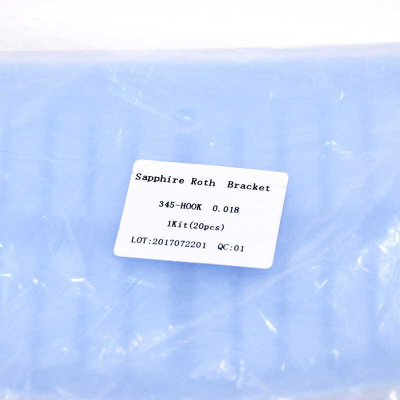 Dental Orthodontic Monocrystalline Braces Sapphire Bracket MBT Roth 022 345 Hook