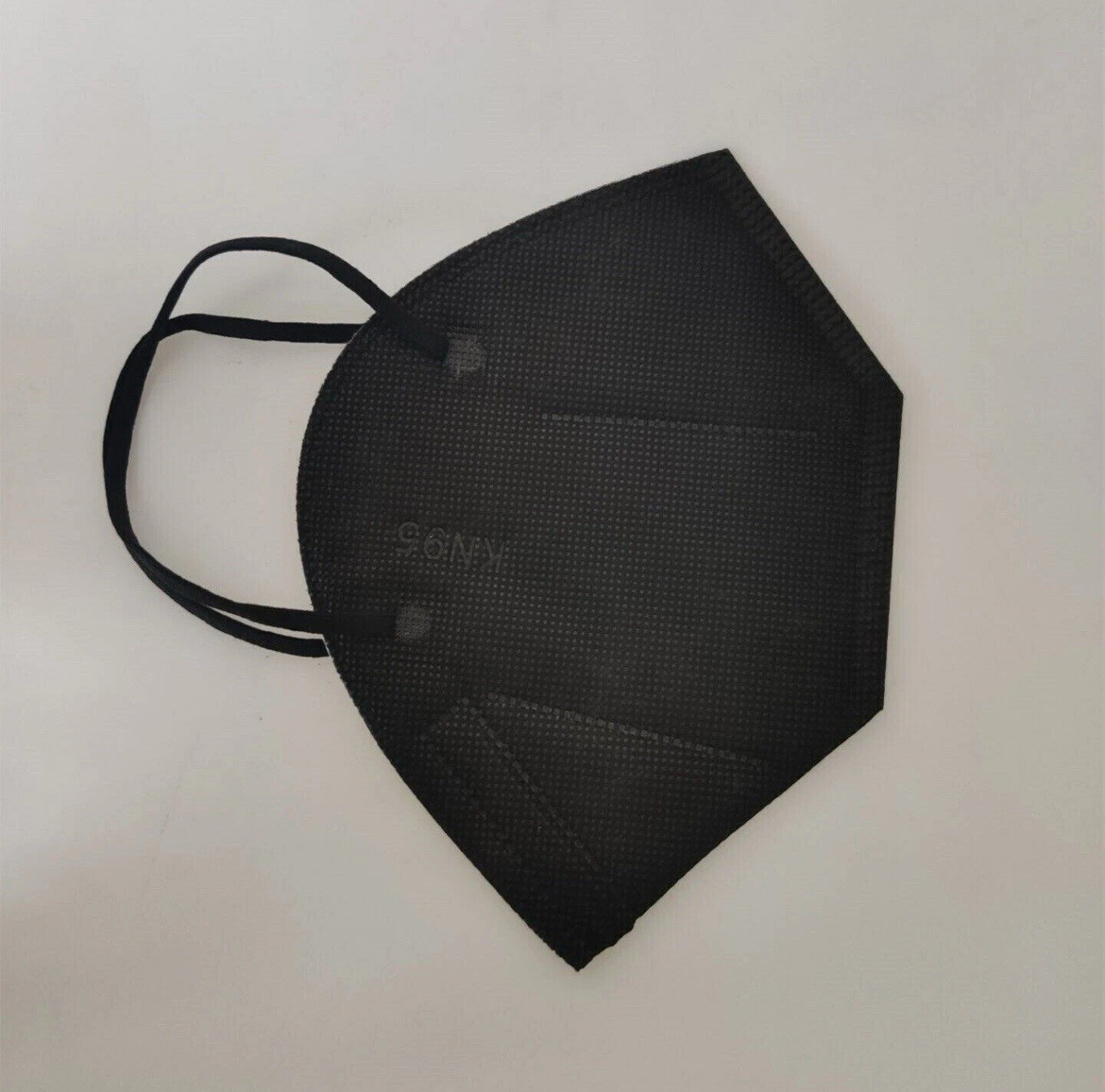 60Pcs Black KN95 Face Mask 5 Layer BFE 95% Disposable Respirator