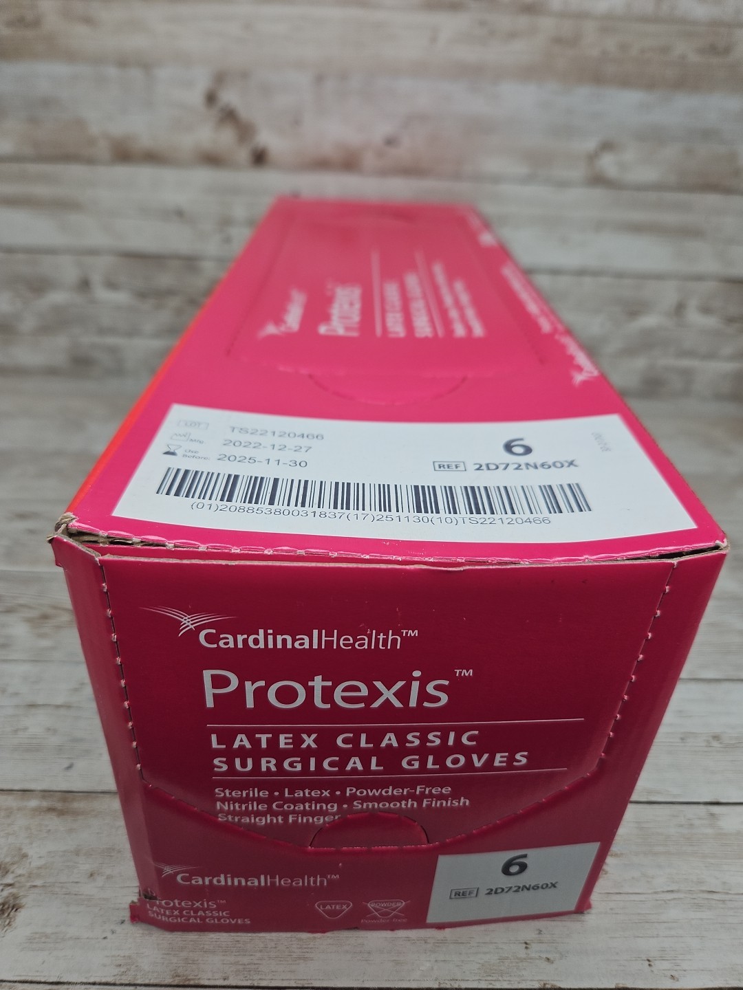 Protexis Latex Classic Surgical Gloves Cardinal *1 Box* Size: 6 *See Date*11-25
