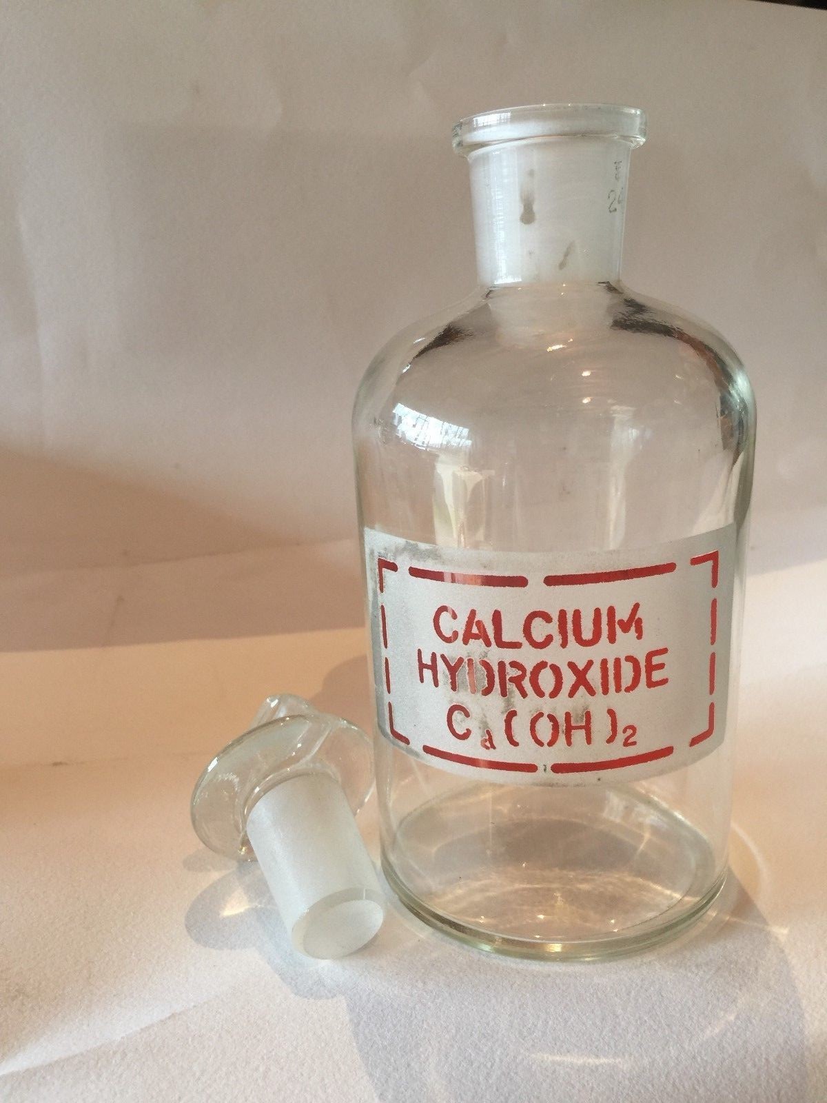 Pyrex reagent bottle w/T/S24 glass stopper 500mL Set(2) SEE LABEL CHOICES BELOW