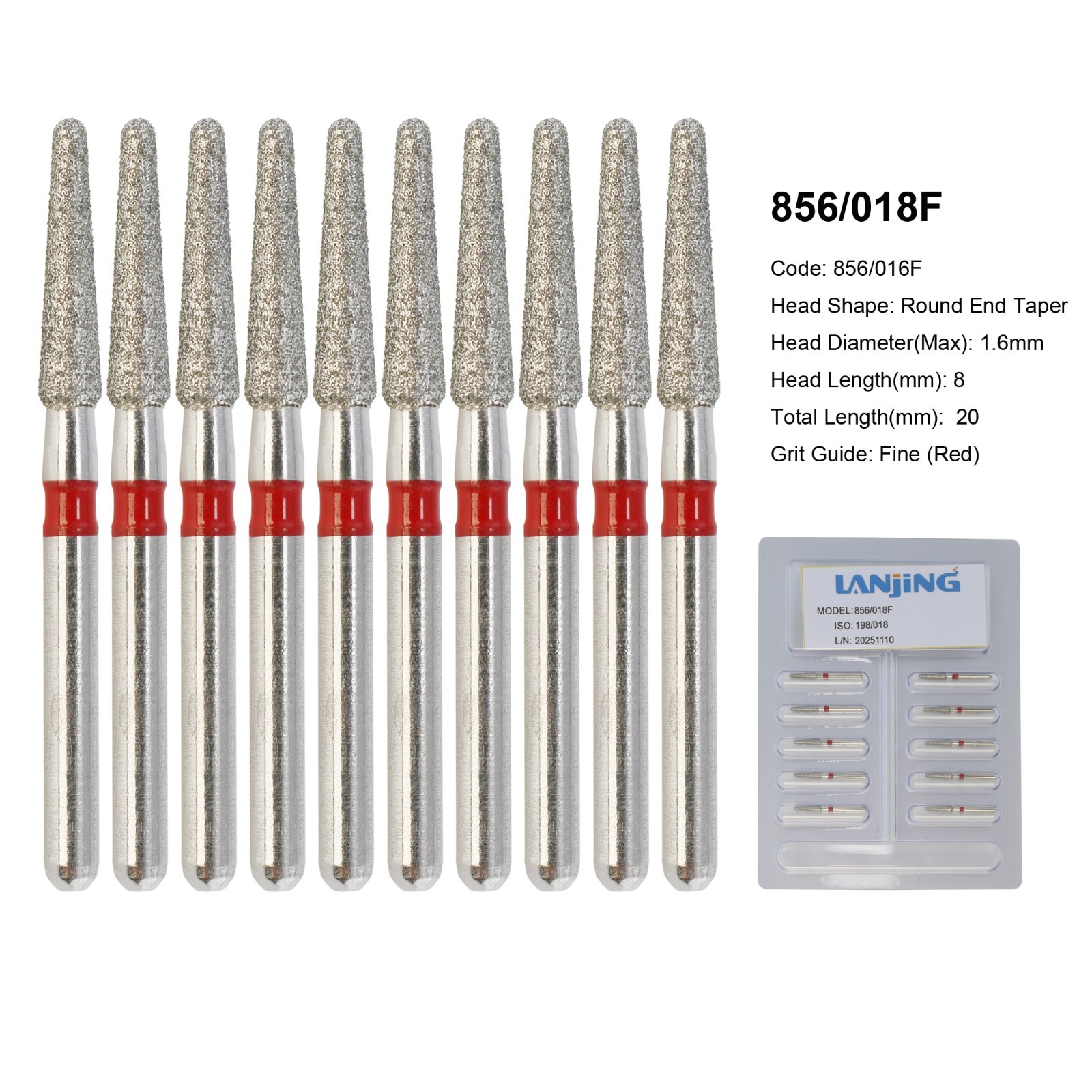 Wave Dental Carbide Bur FG Diamond Burs Football Pear Round End Taper High Speed