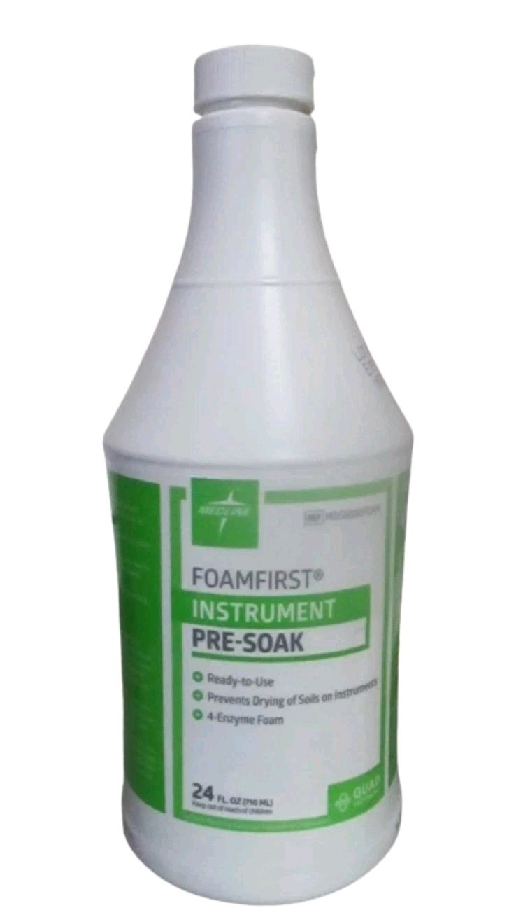 Medline Foamfirst Instrument Pre-soak Enzymatic Foam Cleaner 24 fl oz