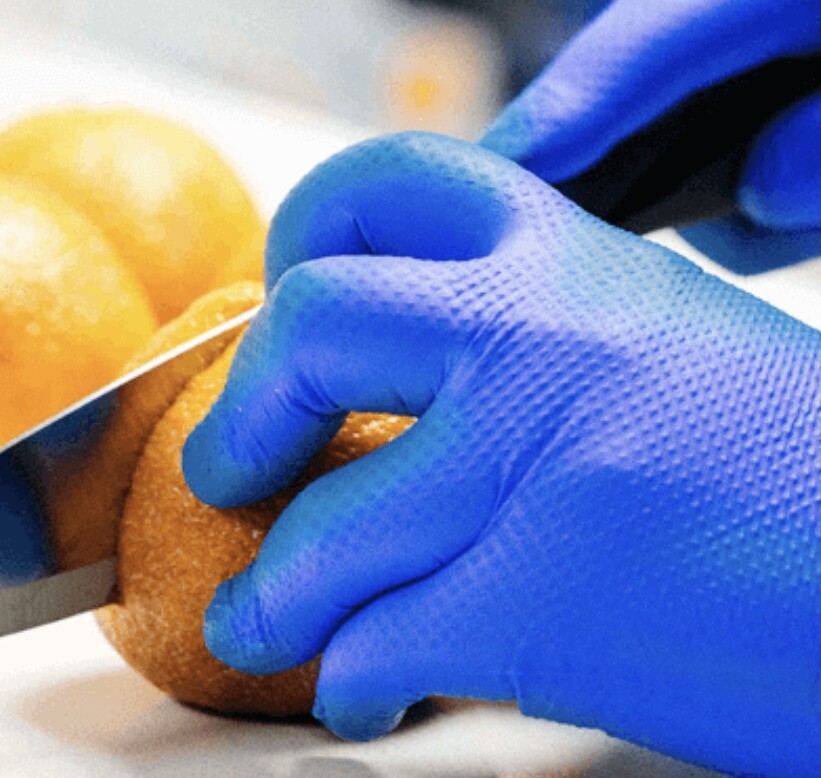 Gloveworks® Royal Blue Nitrile Gloves w/ Raised Diamond Texture (Case of 1000)