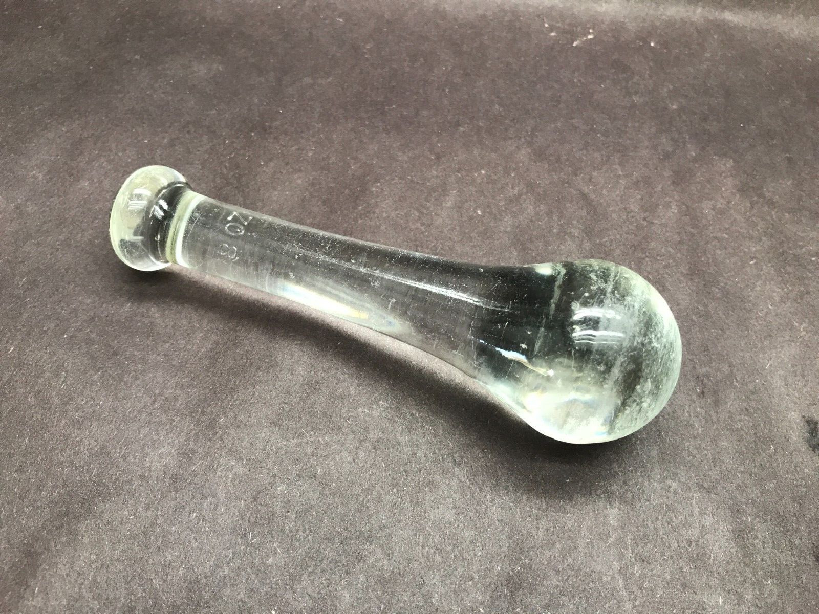 Laboratory Solid Glass 8oz. Grinding Pestle only 150mm OAL x 45mm O.D.