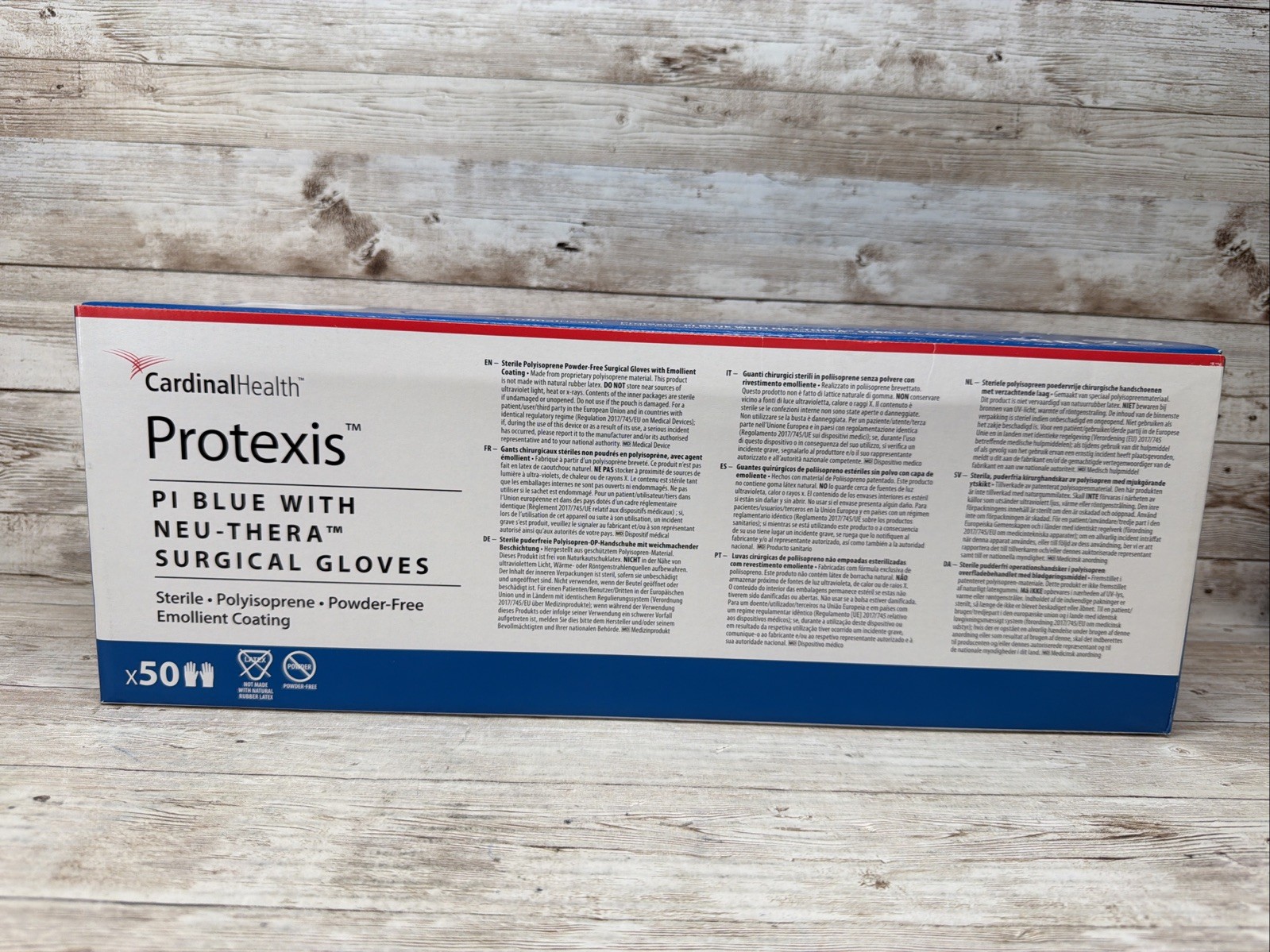 Protexis PI Blue w/Neu-Thera Surgical Gloves Cardinal Health Size 6.5 *See Date*