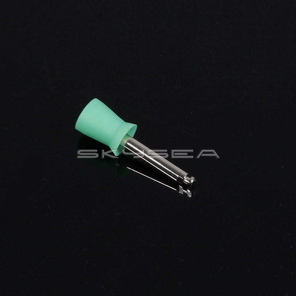100 pieces Dental Rubber Prophy Tooth Polish Polishing Cups Latch Type Green NJ