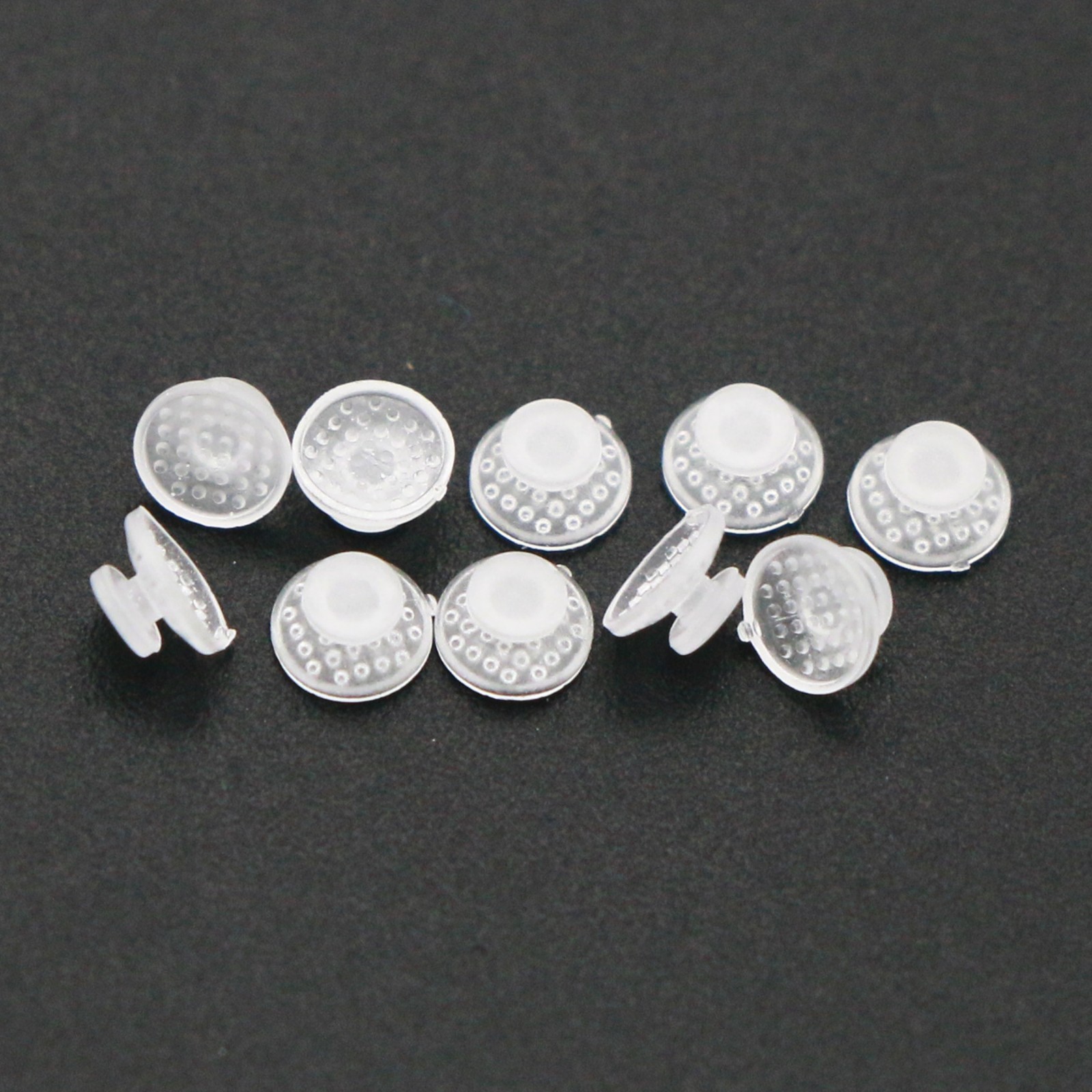 US 100Pcs/Pack Dental Ortho Ceramic Clear Lingual Buttons Bondable Round Base