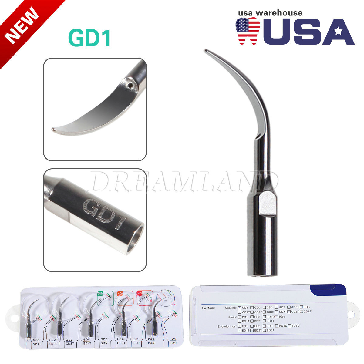 Dental Piezo Scaler Tips Torque Wrench Key for EMS DTE SATELEC Woodpecker tips