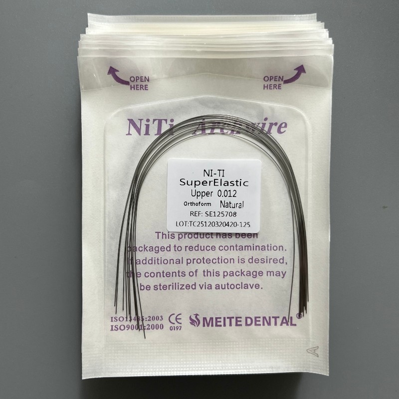 10Pcs/Pack Dental Orthodontic Arch Wire Super Elastic Niti Round Natural Form