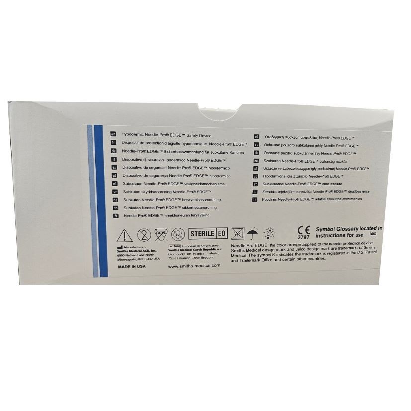 *100-Pieces* Smiths Medical Jelco EDGE Safety Device Sterile 403005