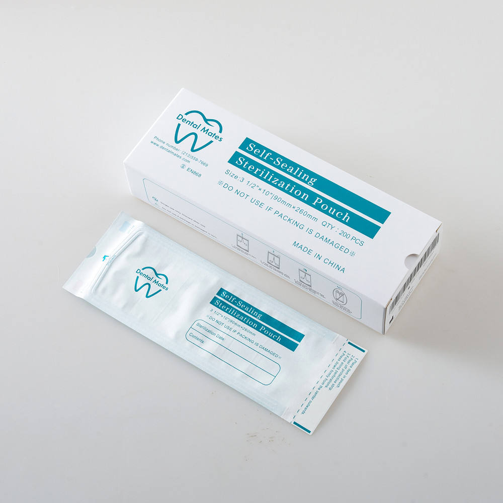 Self-sealing sterilization pouches all sizes 200pcs per box dental tattoo nail