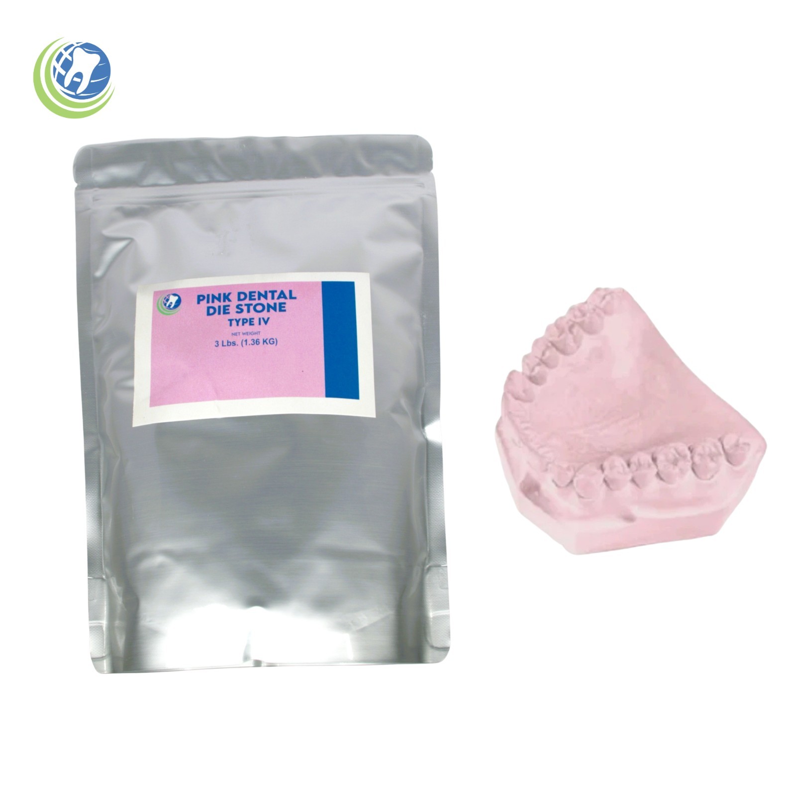 PINK DIE STONE TYPE IV ALL PURPOSE STRONG COMPOUND- NORMAL SETTING 3 Lb.
