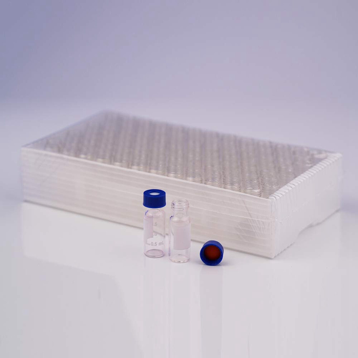 2000x 2mL Autosampler Vials 9-425 Clear,9mm Screw Cap|250ul Vial Micro-Insert GC