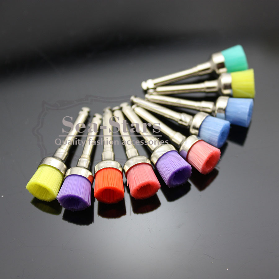 10 Mixed Types Disposable 100 PCS Dental Prophy Brush Cup Polishing Polisher
