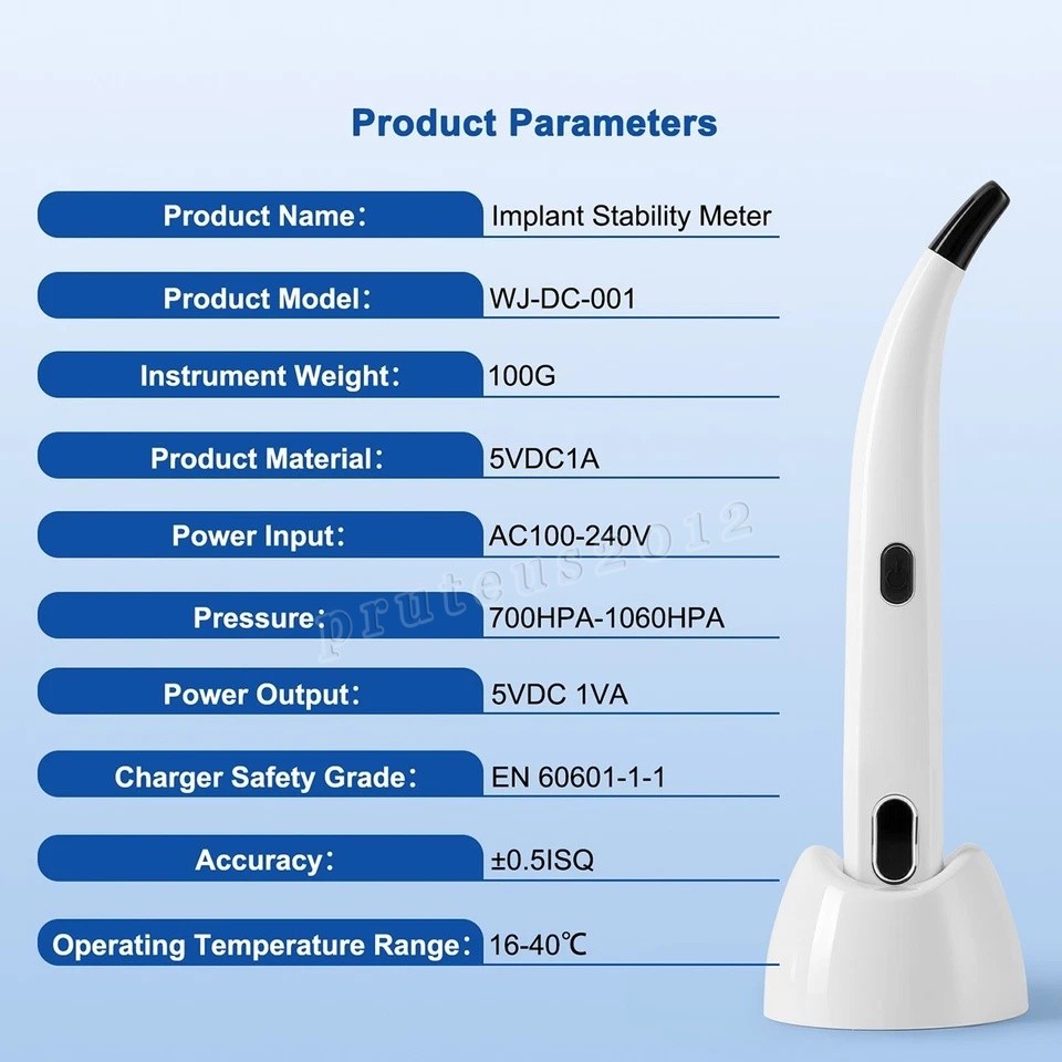 2025 Dental ISQ Implant Stability Device Dental Implant Monitor Osseointegration