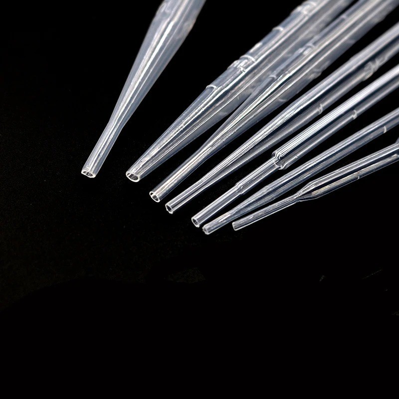 100pcs Disposable Plastic Pipettes: 0.2ml to 3ml Transfer Droppers -NEW