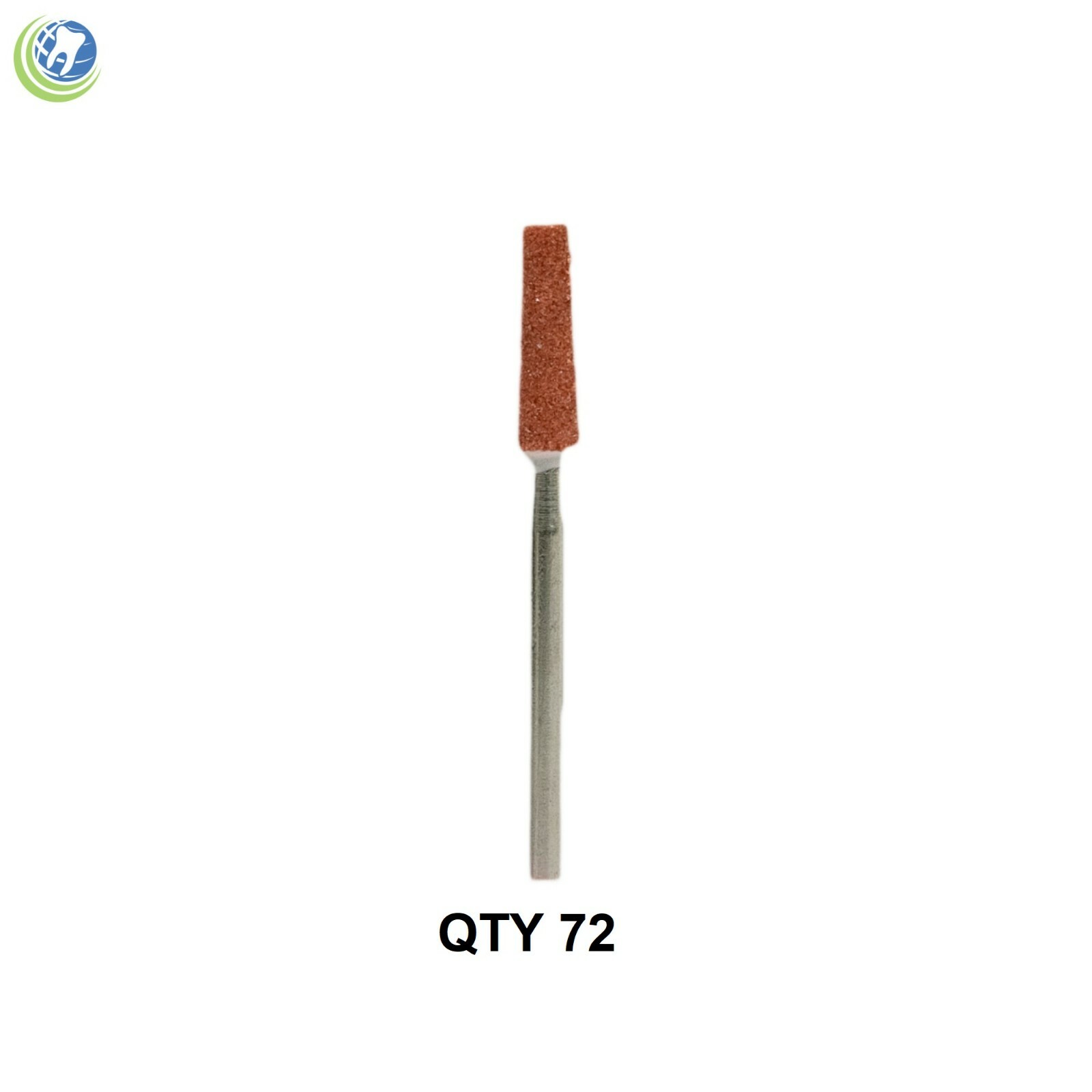72X Dental Lab Coral Red Mounted Grinding Points Stones C020 Chrome Cobalt Alloy