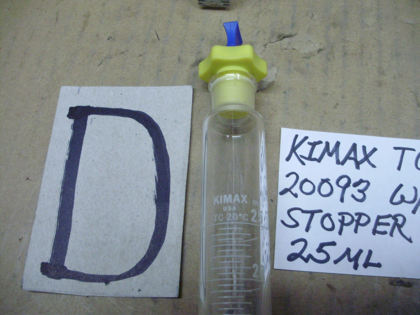 Graduated Glass 25ml Cylinders, Pyrex, Kimax, Unbranded, Sold Separately