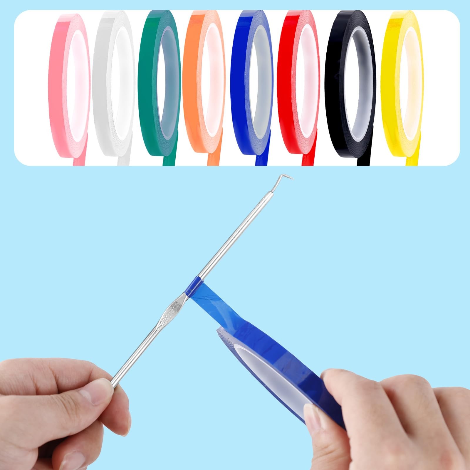 0.4 inch* 216 stopa, Red, Yellow, Orange, Sky Blue, Black, Green, Pink, White
