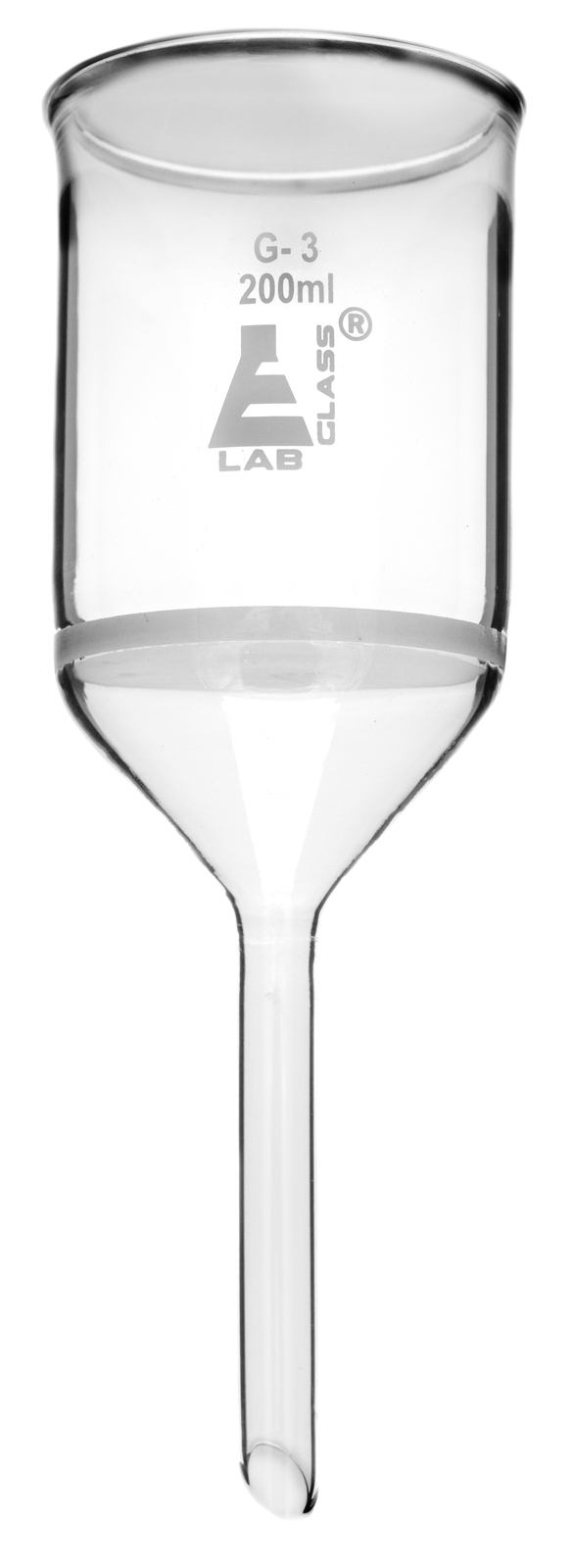 Eisco Labs 200ml Buchner Funnel, Plain Stem – Borosilicate Glass