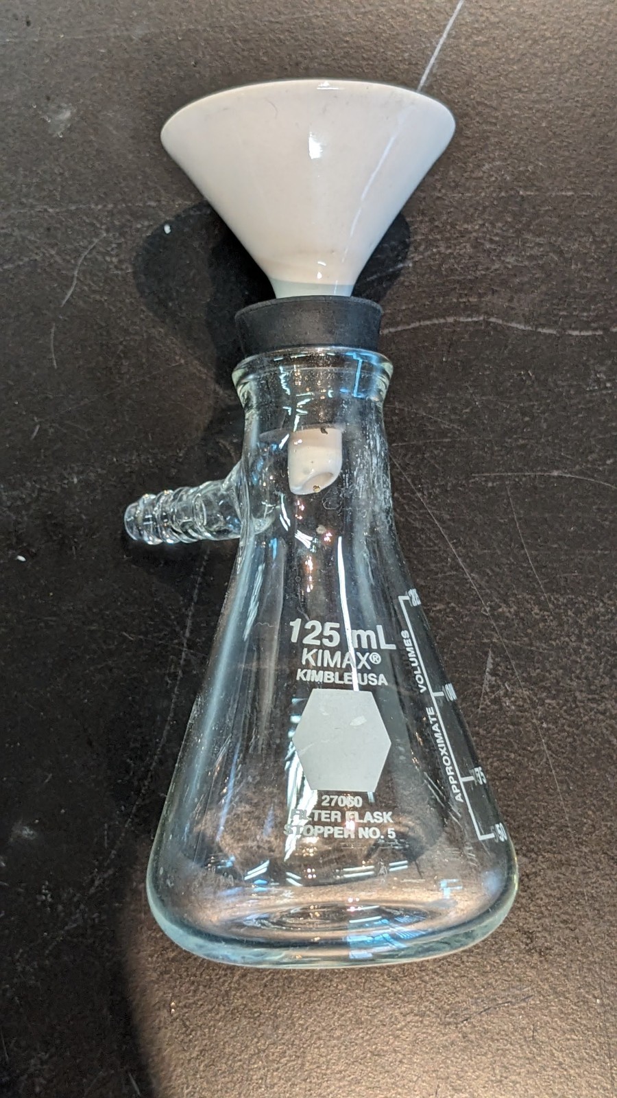 Buchner Funnel Kit w/ micro scale Filter & 125mL Vacuum Flask Adapter w/ stopper