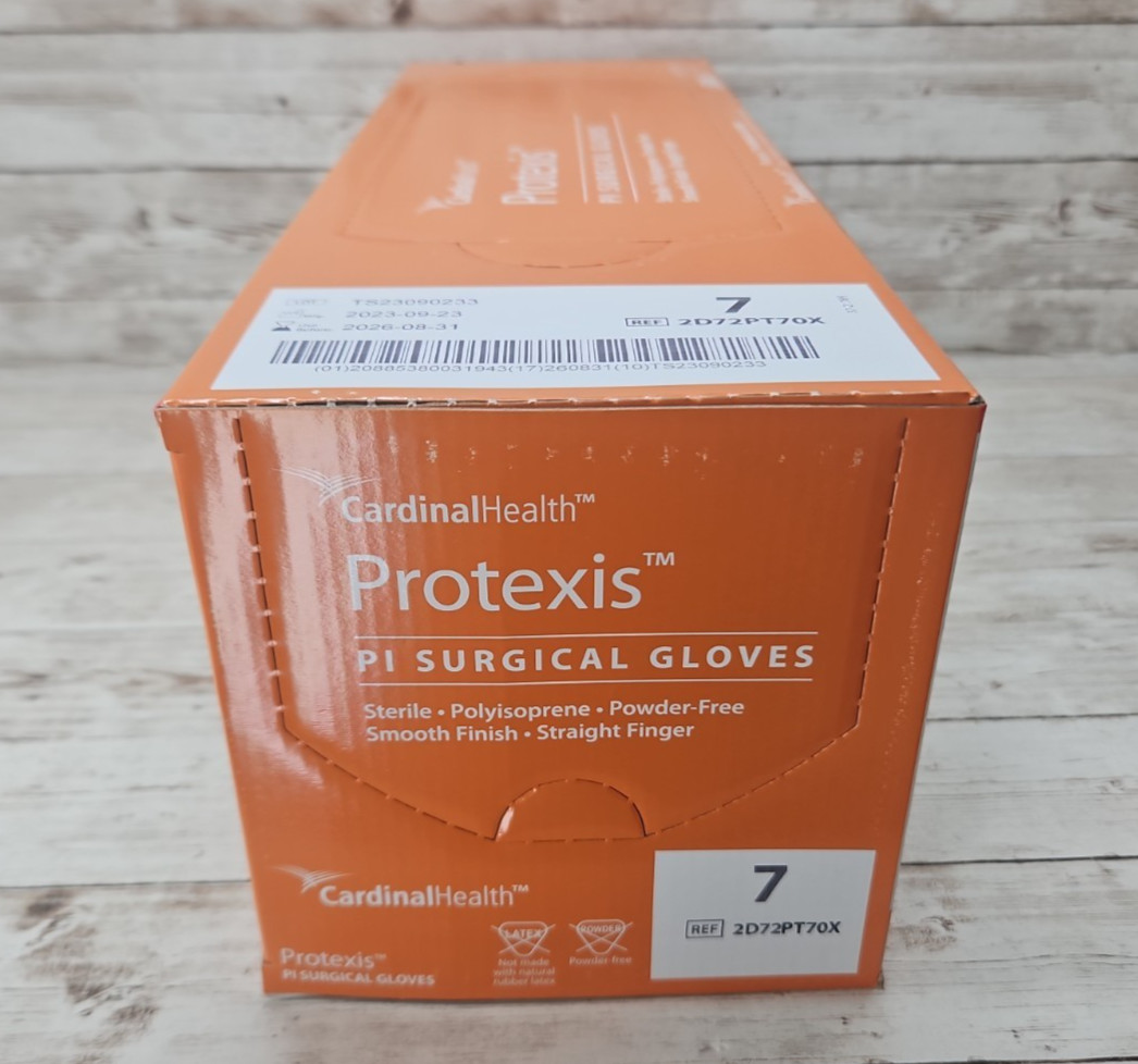Protexis PI Surgical Gloves Cardinal Health *1 Box 50 Pair* Size: 7 *Exp: 8-26*