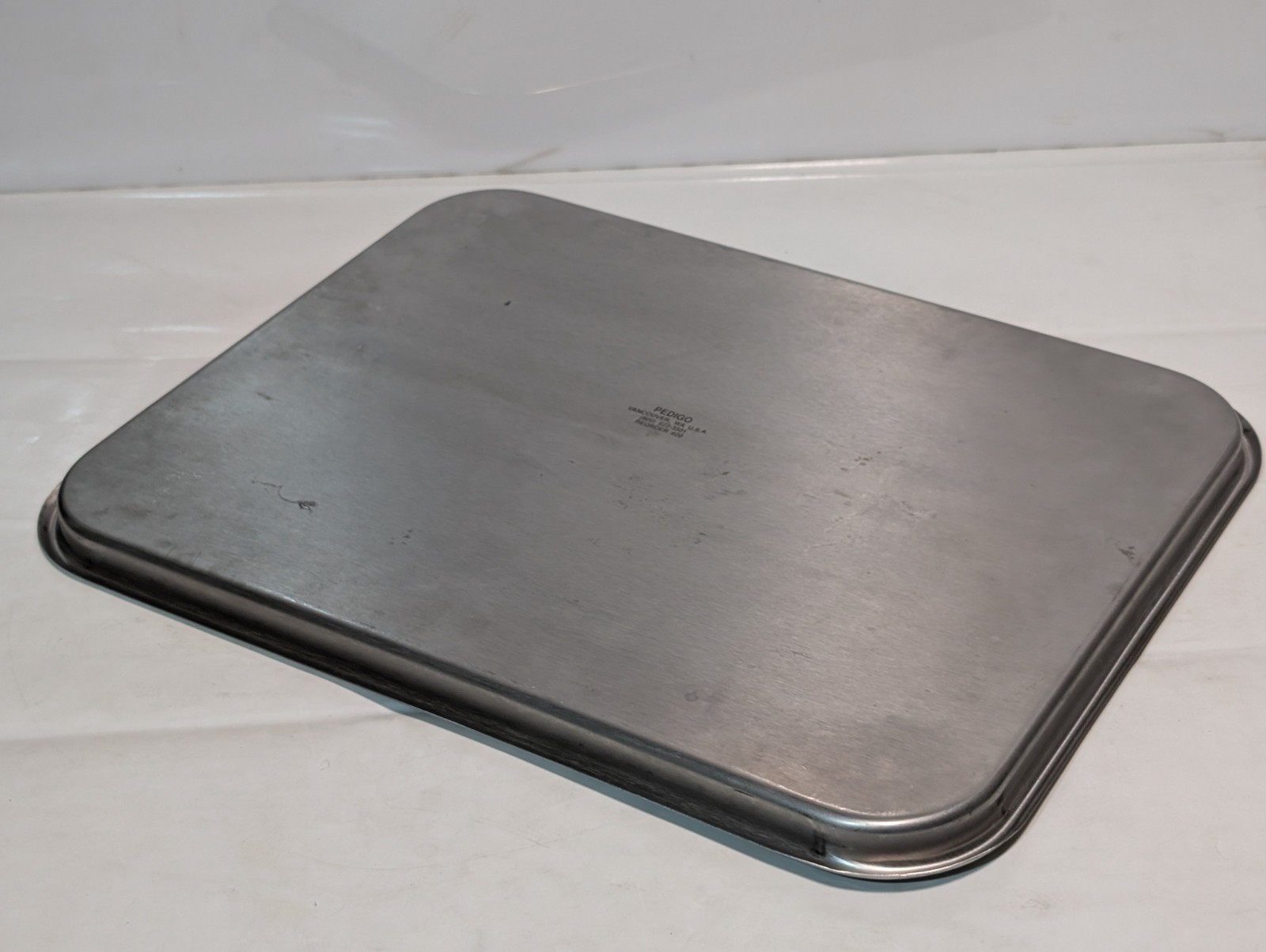 (3) stainless steel surgical trays: Blickman Polar Ware 25F & 1520, Pedigo #20