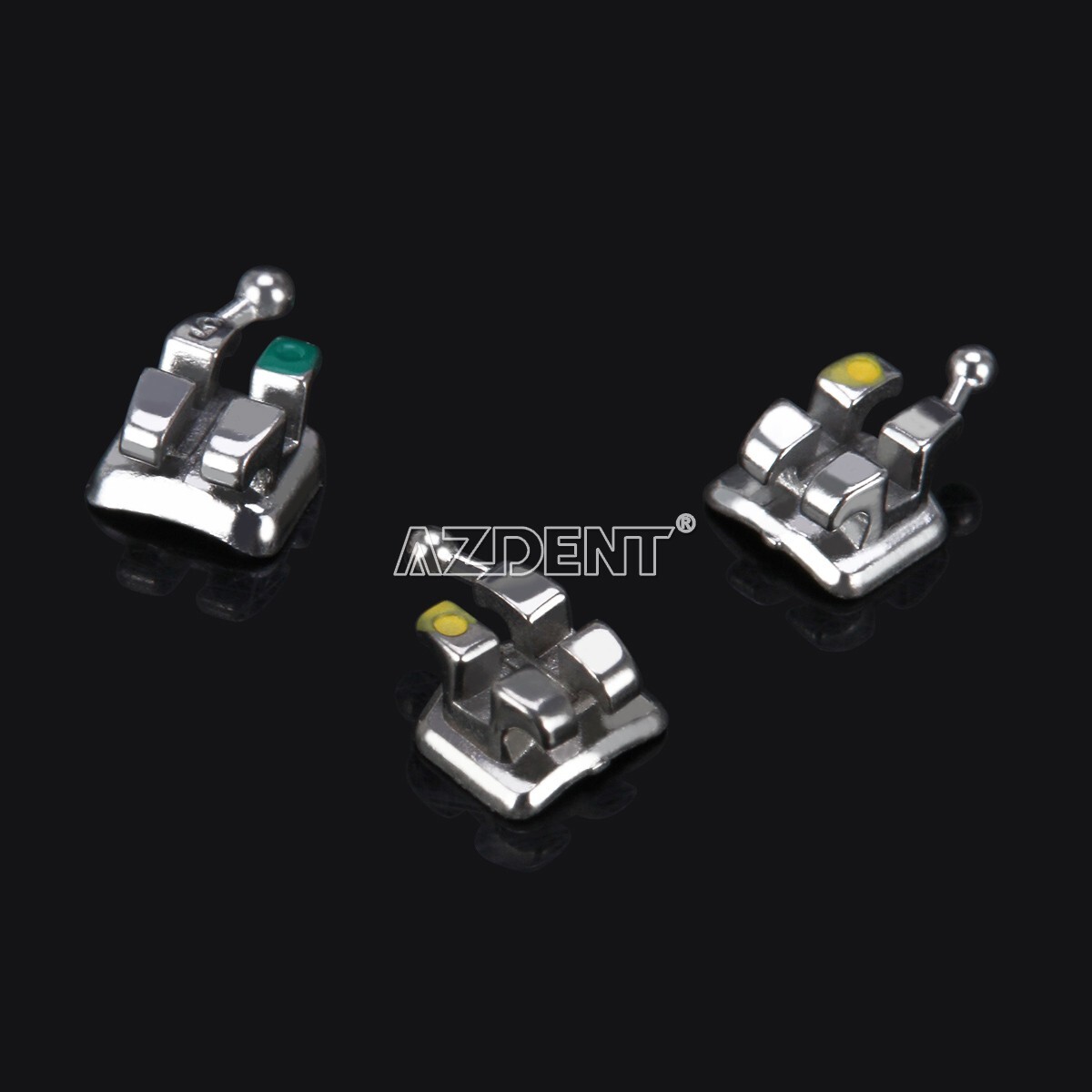 10Box AZDENT Orthodontic Dental Bracket Monoblock MIM Mini Roth.022 345 Hooks