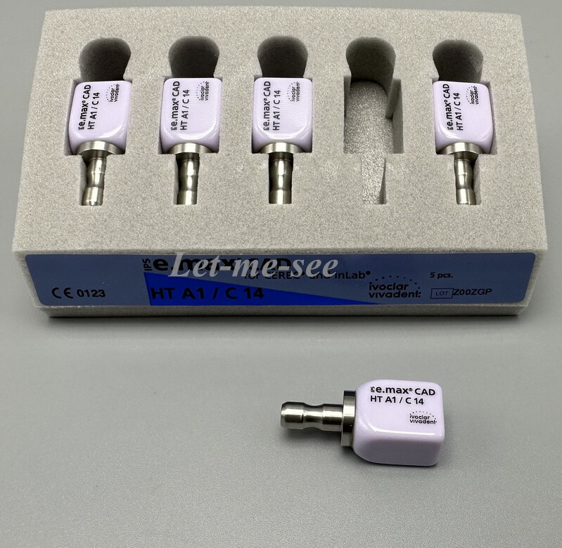C14 Emax Dental HT/LT A1 A3 Glass Ceramic Lithium Dislicate CAD/CAM Cerec Blocks