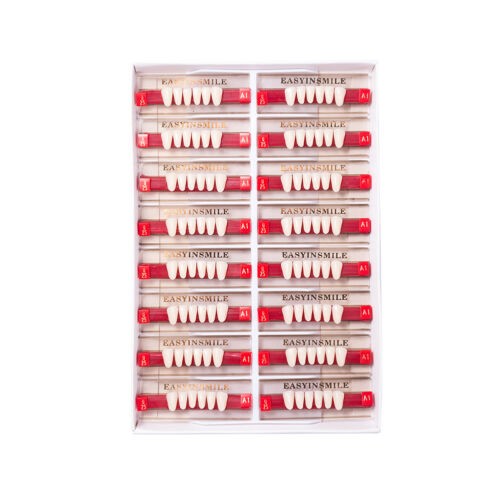 Dental Teeth Set Dental Acrylic Resin Denture A1/2/3 Tooth Posterior Upper/Lower