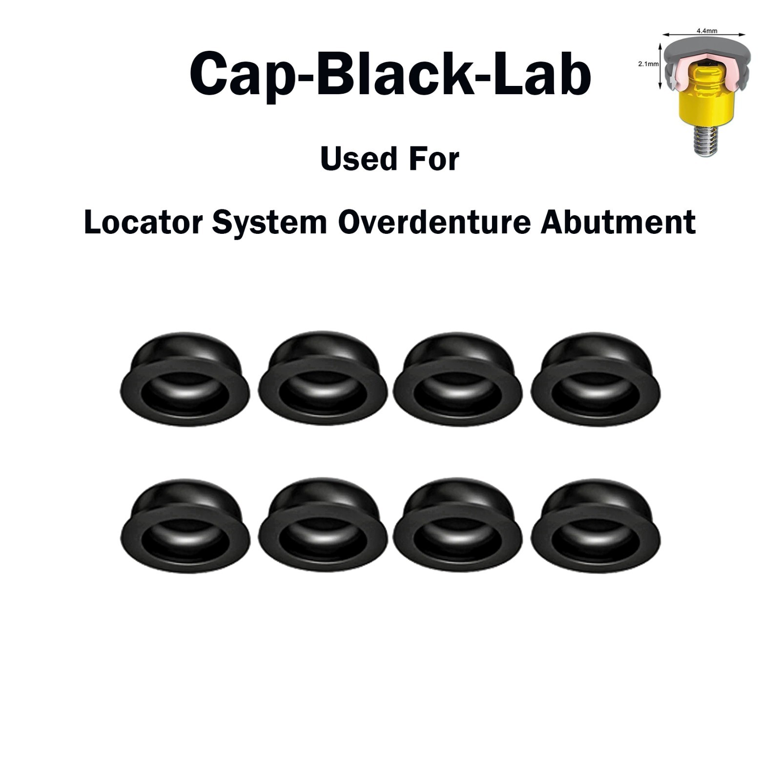 Zest Locator Abutment Retention Replacement Insert Cap Dental Overdenture Parts
