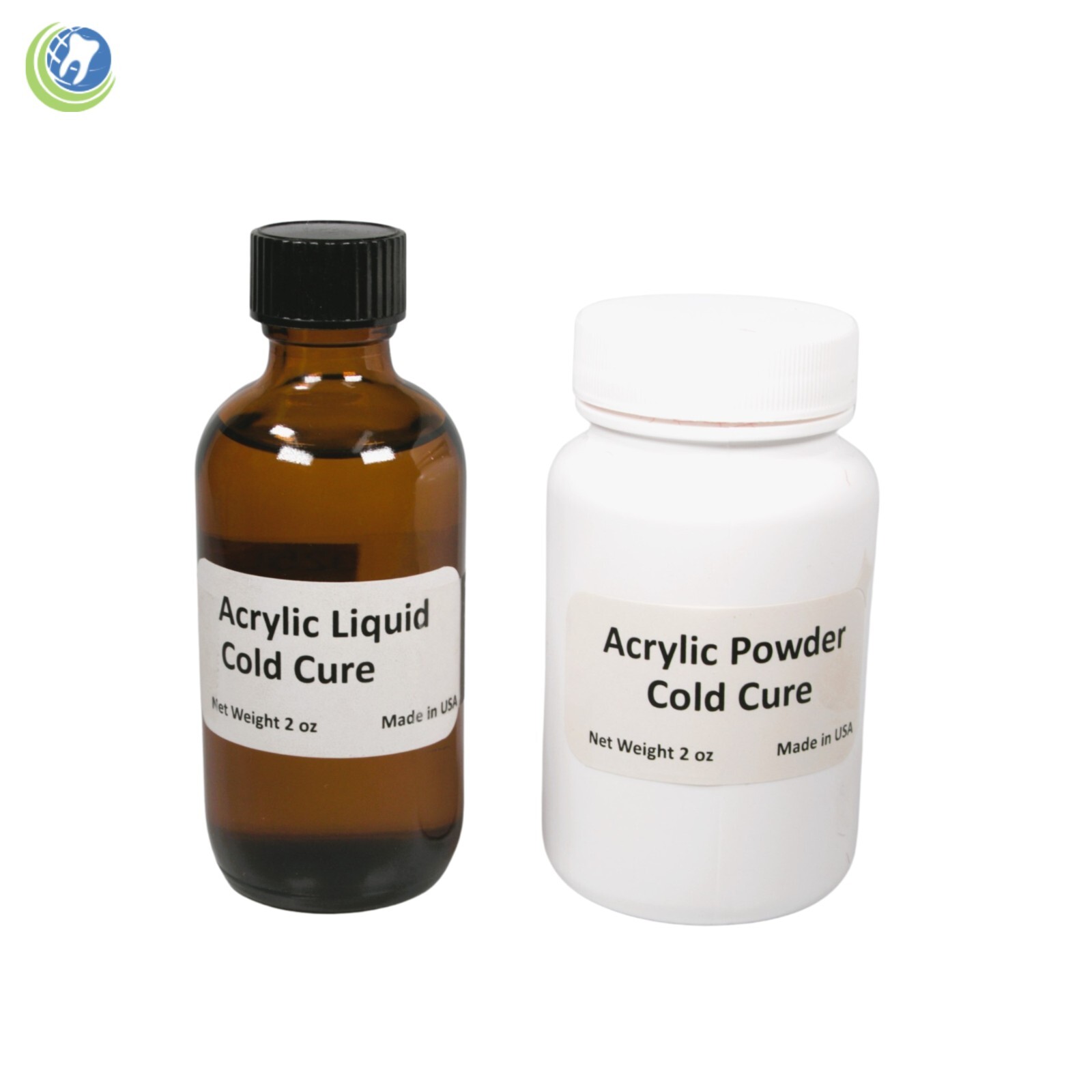 Dental Lab Dentist Self Cure Curing Acrylic MINI KIT Light Pink Veined 2oz:2oz