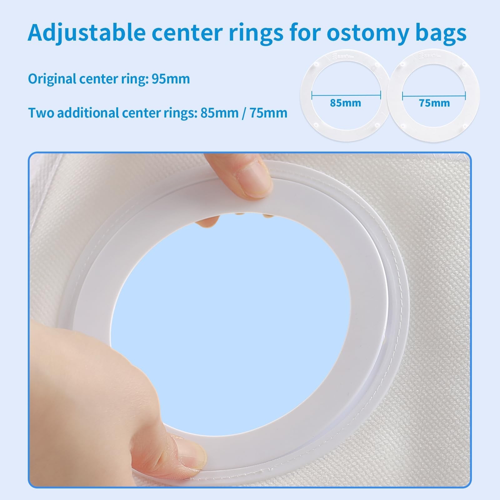Adjustable Ostomy Support Belt for Men & Women, Breathable Abdominal Binder w…