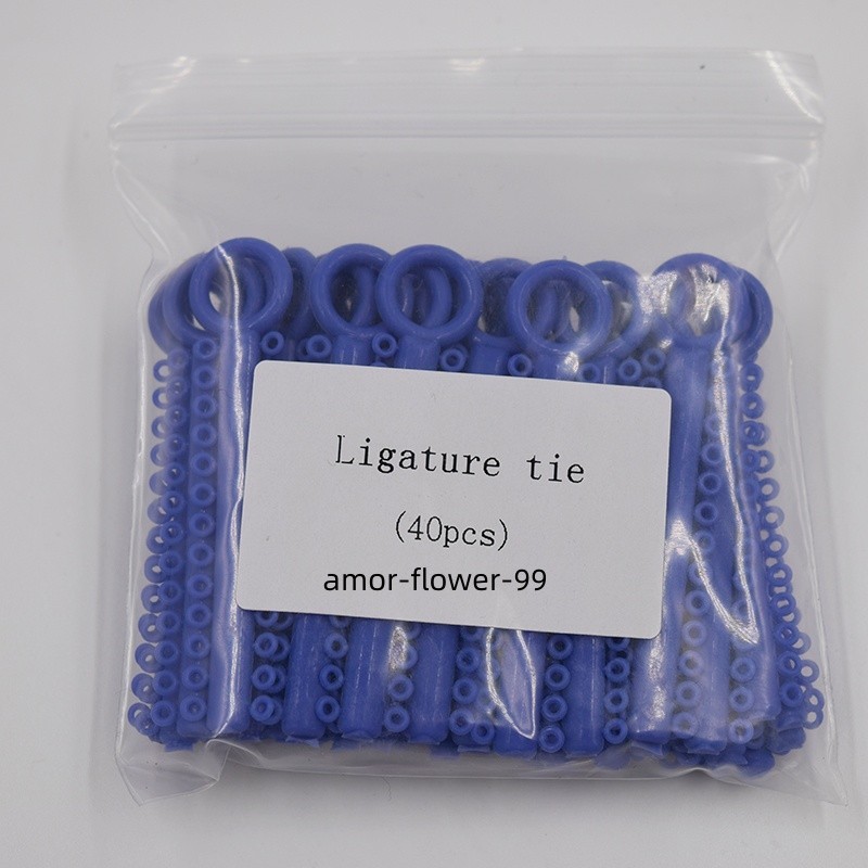 1040 Pcs Dental Orthodontic 37 Colors Elastic Braces Rubber Ligature Ties Bands