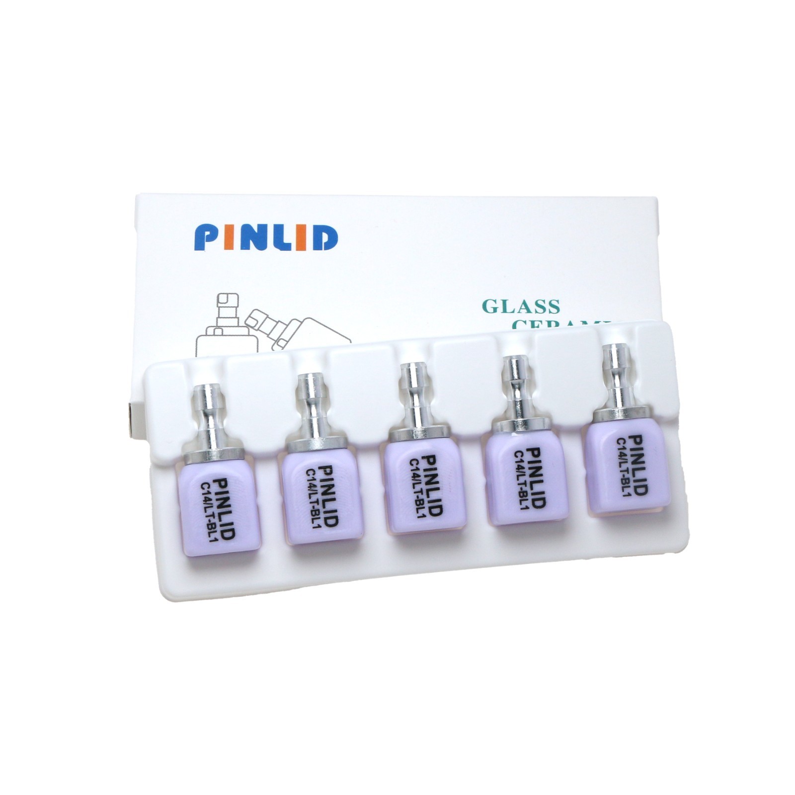 Lithium Disilicate C14 Glass Ceramic Block Dental Lab Crown Material for CAD CAM