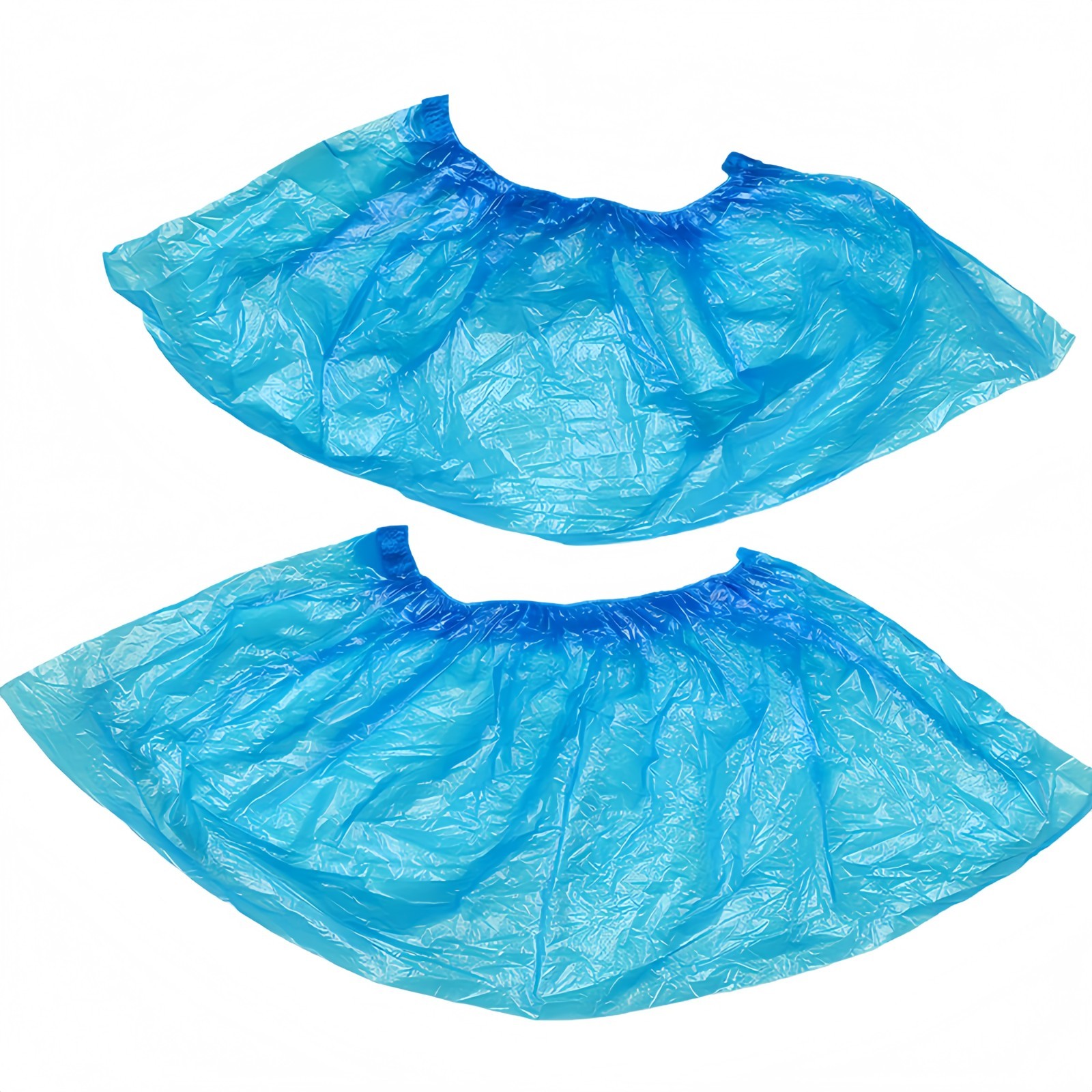 Share 100 Pieces Disposable Plastic Shoe Cover PE Waterproof Shoe Cover for Lab