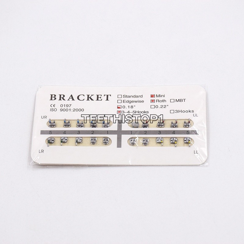 10 Packs Separable Dental Orthodontic Brackets Roth/MBT Mini/Standard 018/022